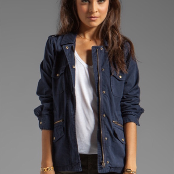 navy blue army jacket